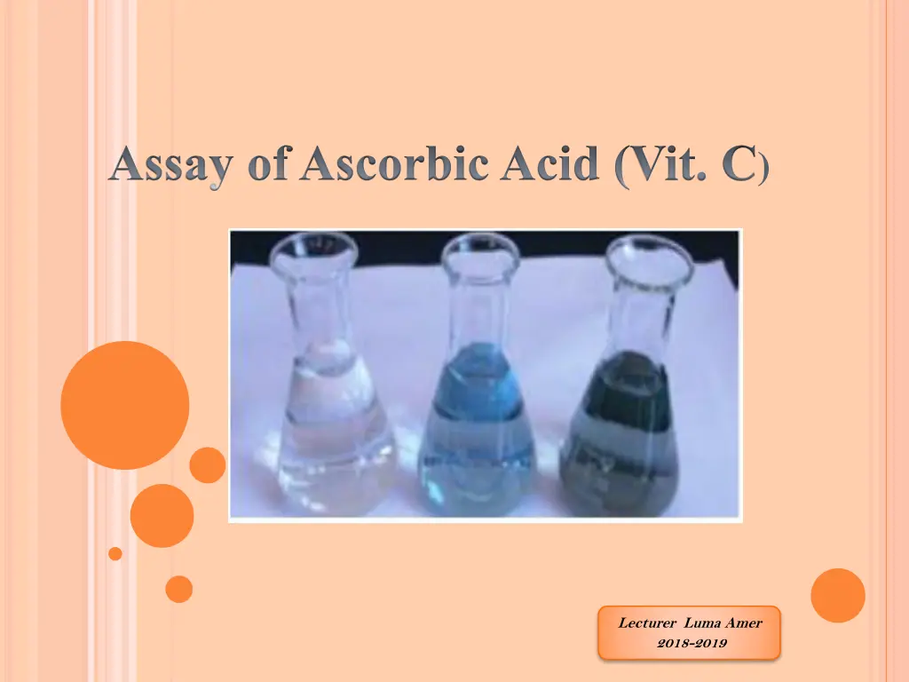 assay of ascorbic acid vit c n.w