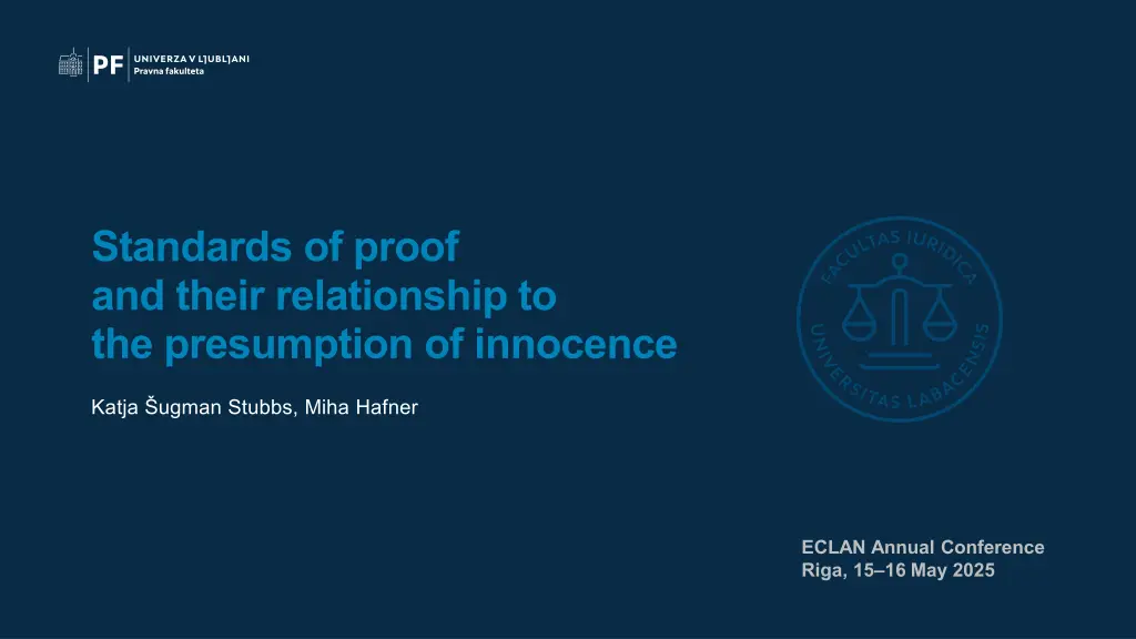 standards of proof and their relationship n.w