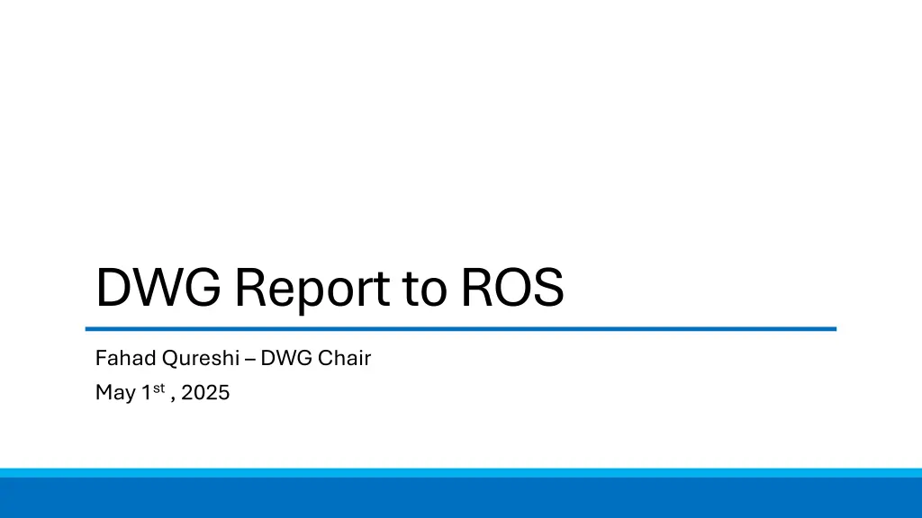 dwg report to ros n.w