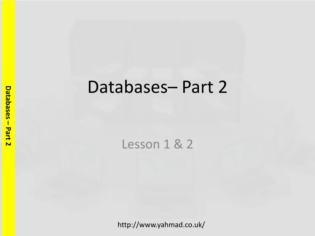 databases part 2 n.w