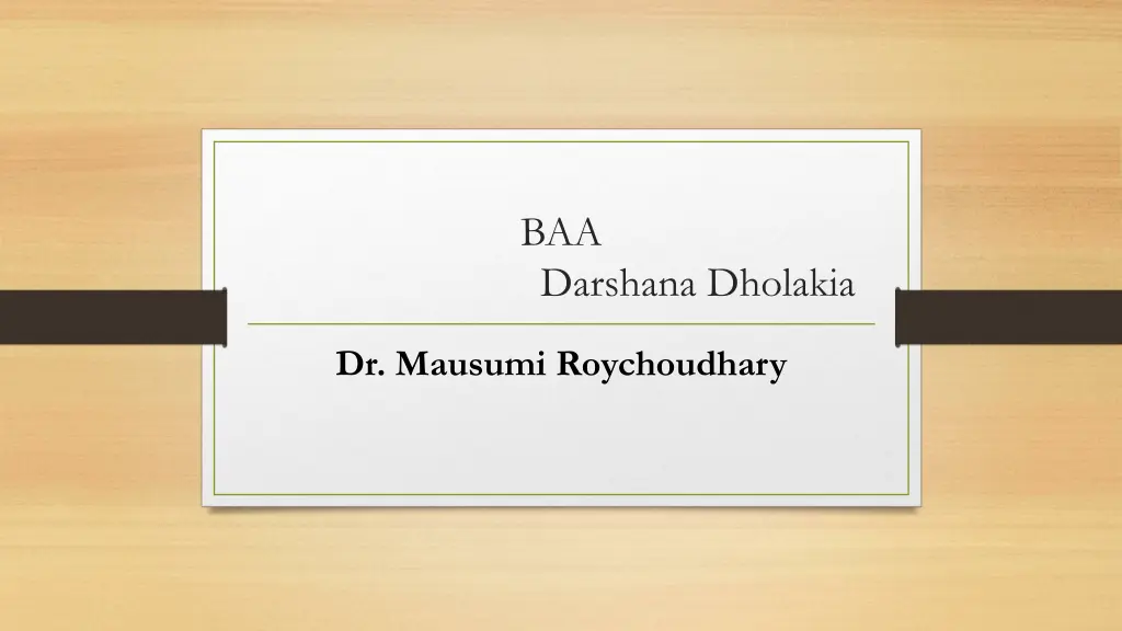 baa darshana dholakia n.w