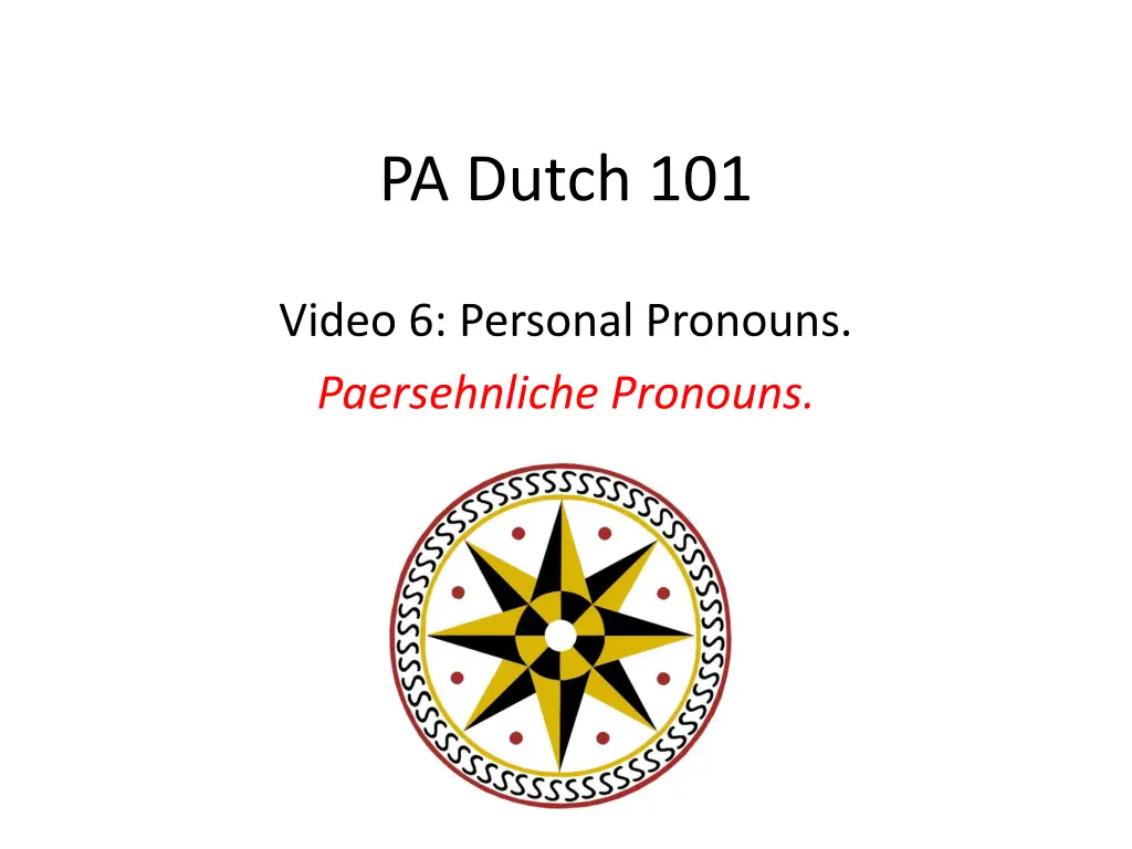 pa dutch 101 n.w