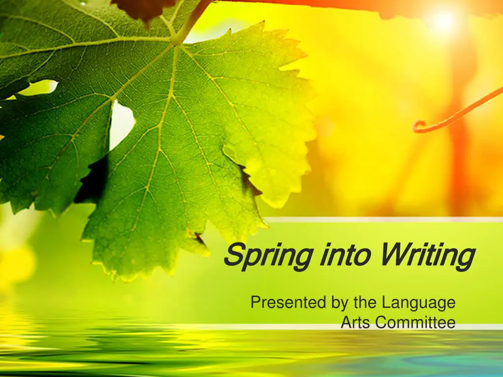 spring into writing spring into writing n.w
