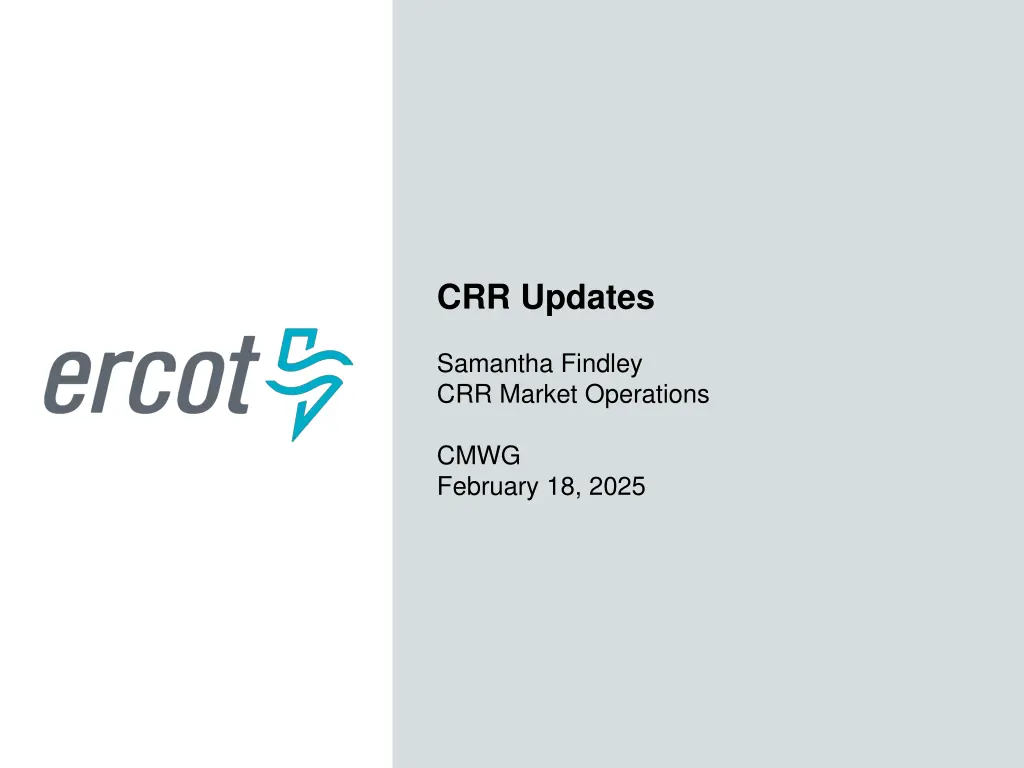 crr updates n.w