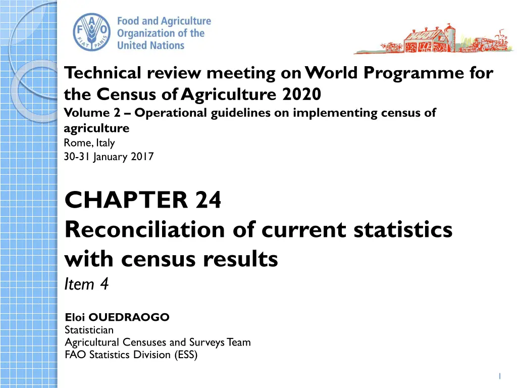 technical review meeting on world programme n.w