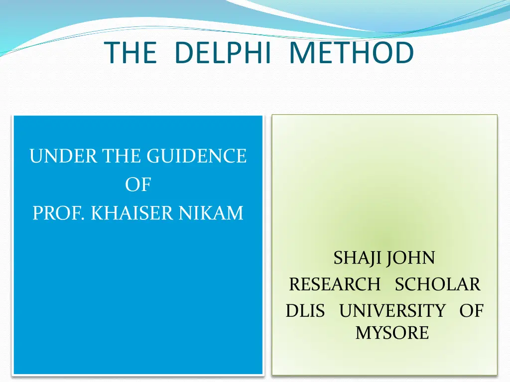the delphi method n.w