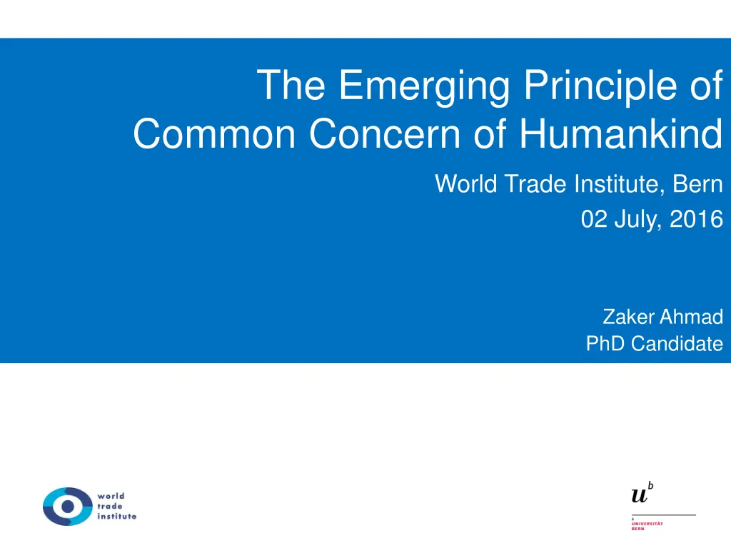 the emerging principle of common concern n.w
