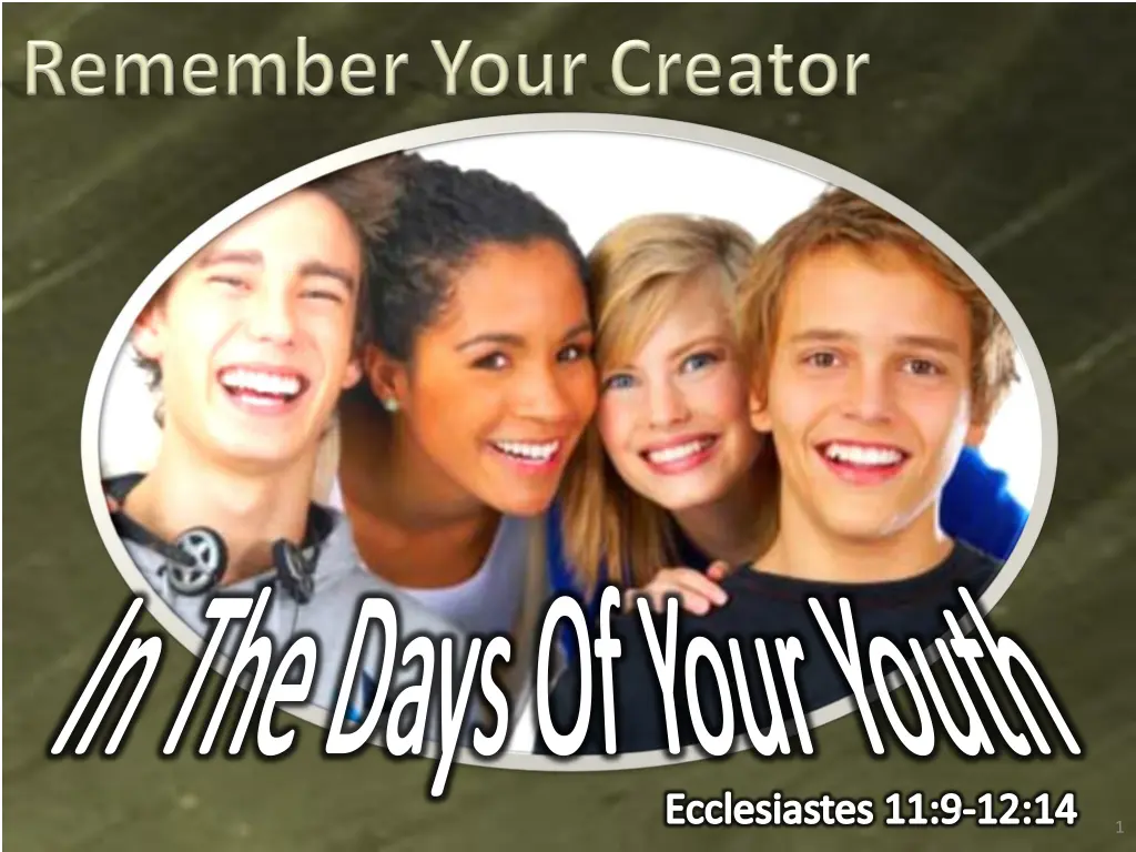 in the days of your youth n.w