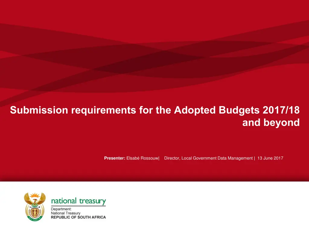 submission requirements for the adopted budgets n.w