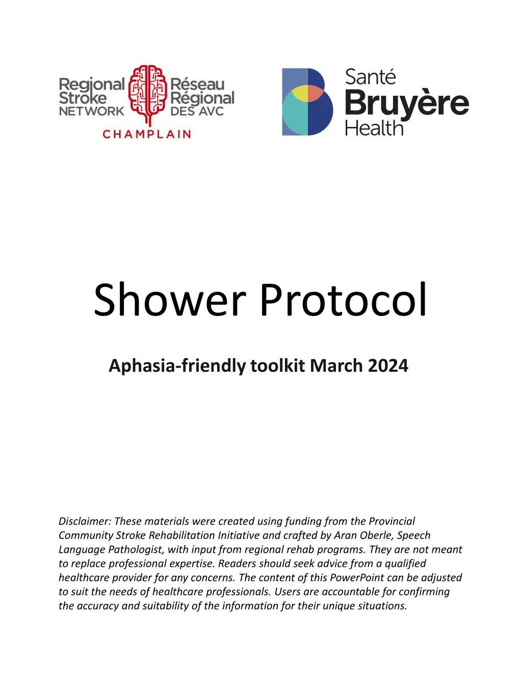 shower protocol n.w