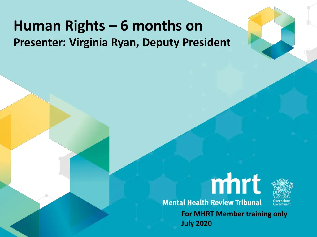 human rights 6 months on presenter virginia ryan n.w