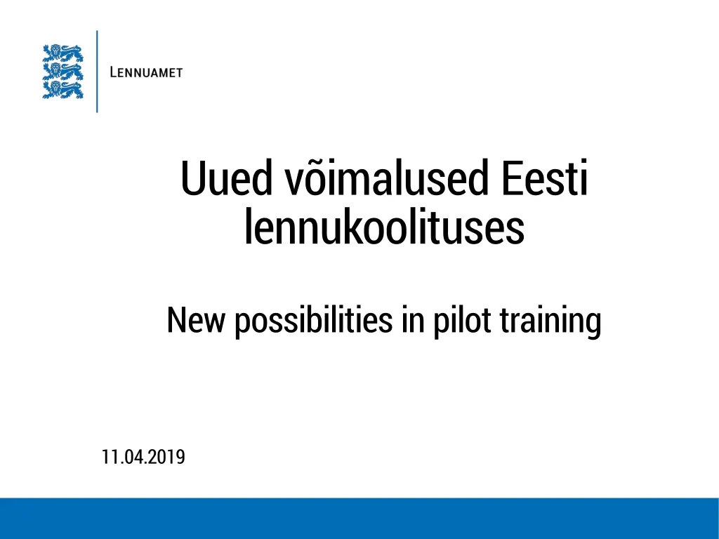 uued v imalused eesti lennukoolituses n.w