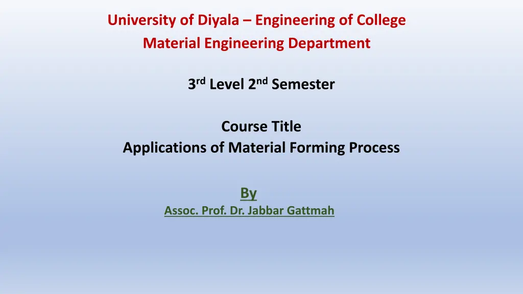 university of diyala engineering of college n.w