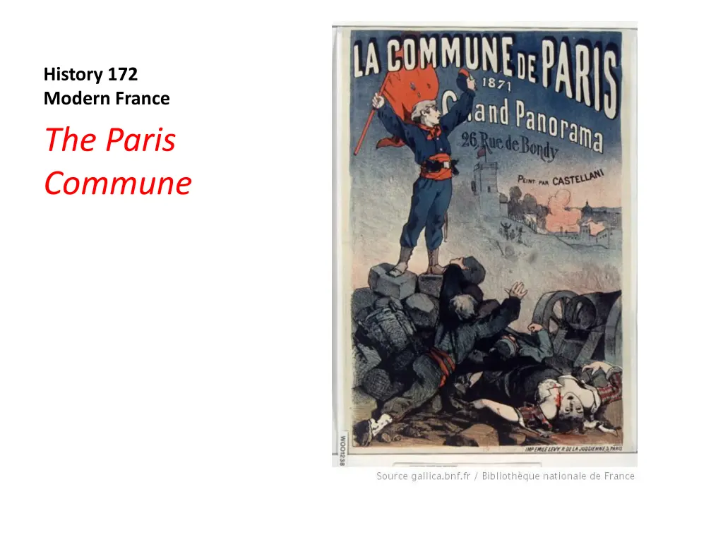 history 172 modern france the paris commune n.w