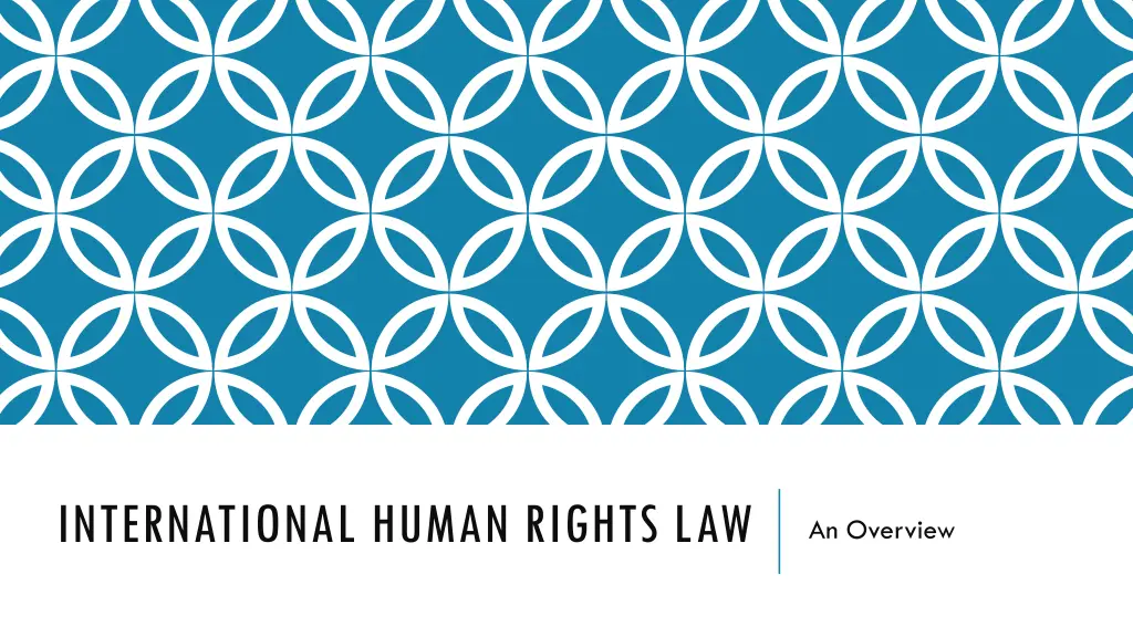 international human rights law n.w