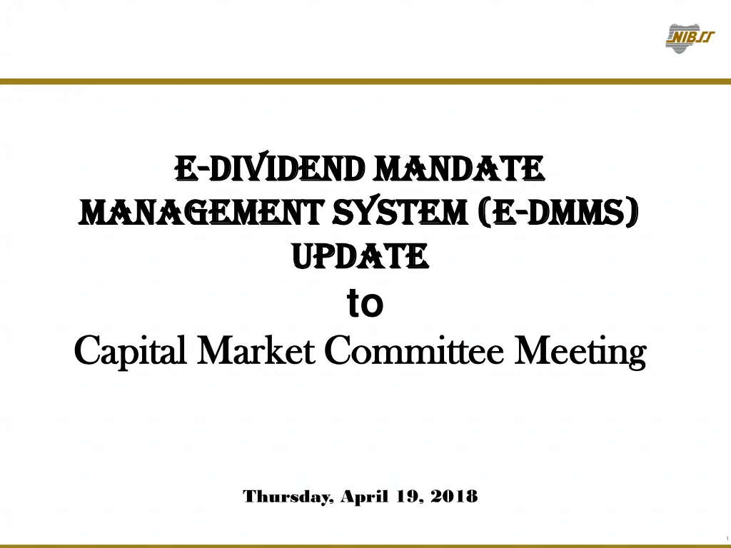 e e dividend mandate dividend mandate management n.w