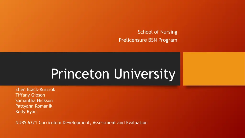 school of nursing prelicensure bsn program n.w