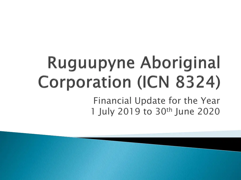 financial update for the year 1 july 2019 n.w