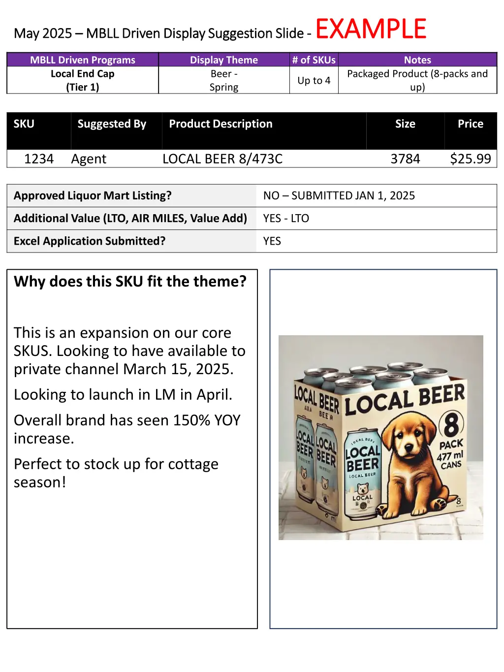 mbll driven display suggestion slide example n.w