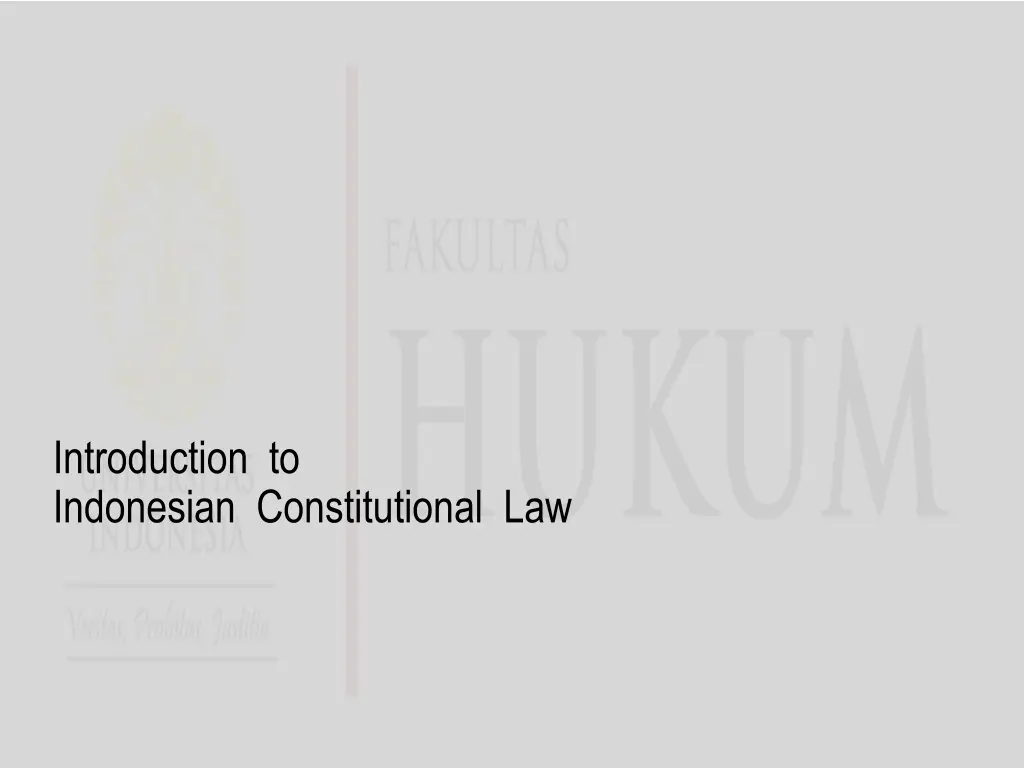introduction to indonesian constitutional law n.w