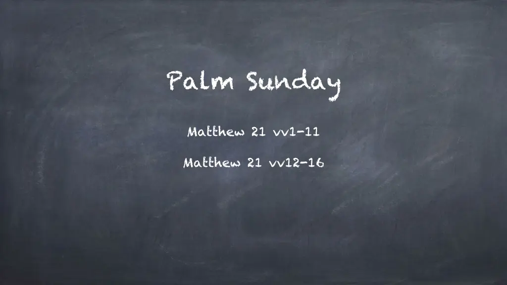 palm sunday n.w