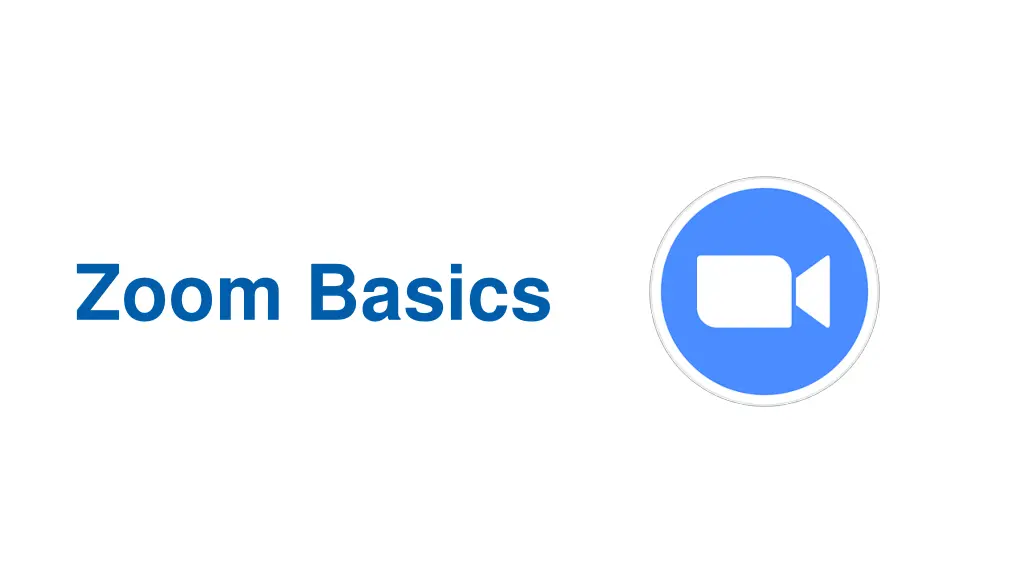 zoom basics n.w