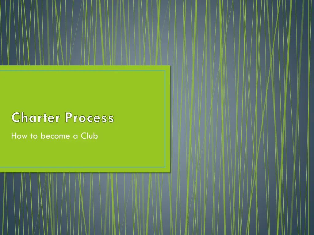 charter process how to become a club n.w