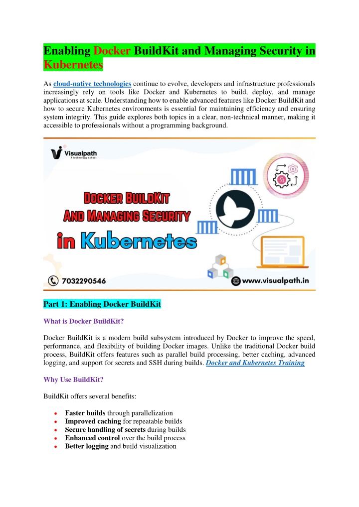 enabling docker buildkit and managing security n.w