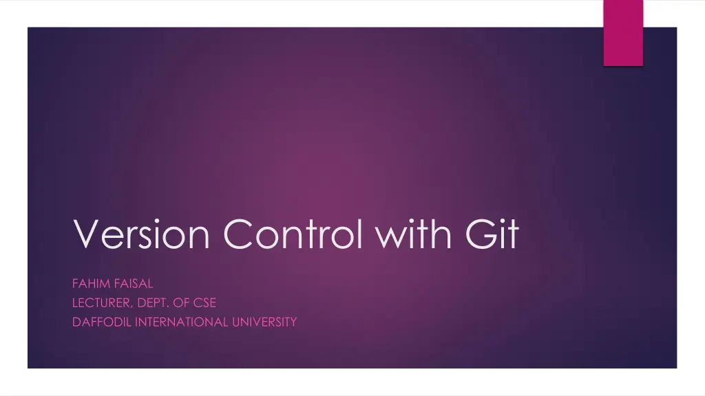 version control with git n.w