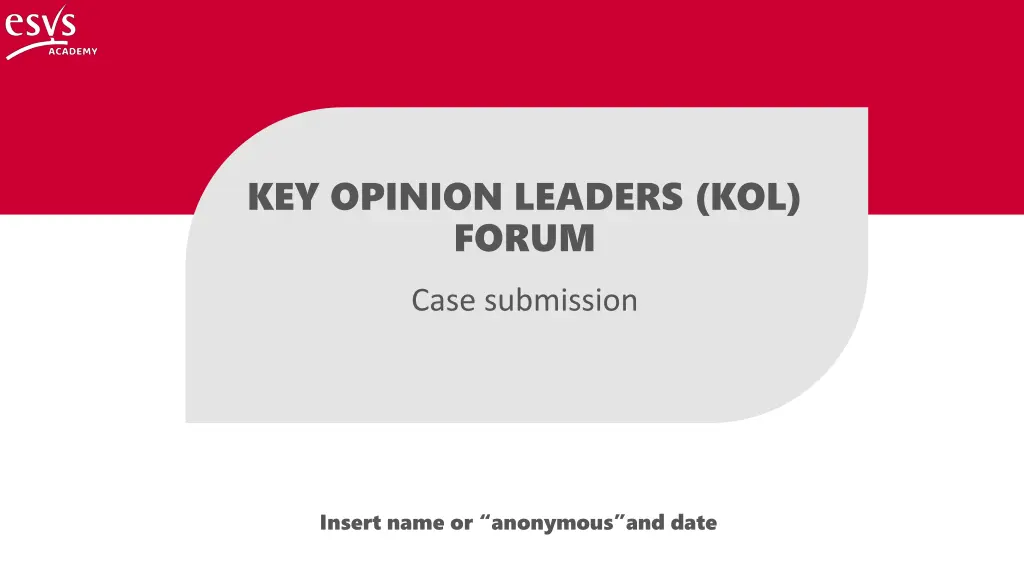 key opinion leaders kol forum n.w