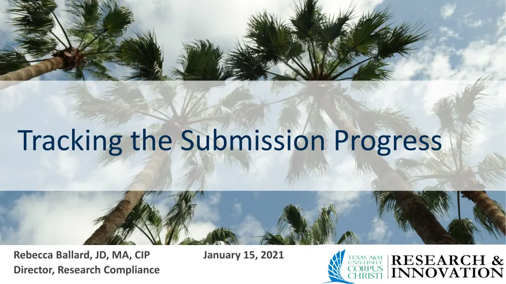 tracking the submission progress n.w