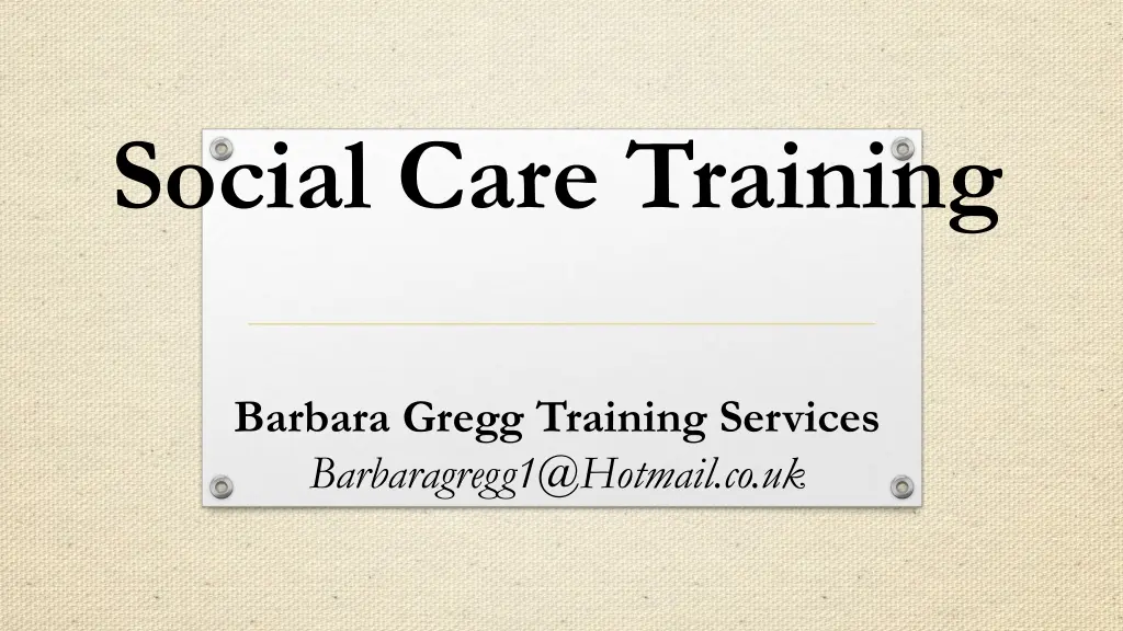 social care training n.w