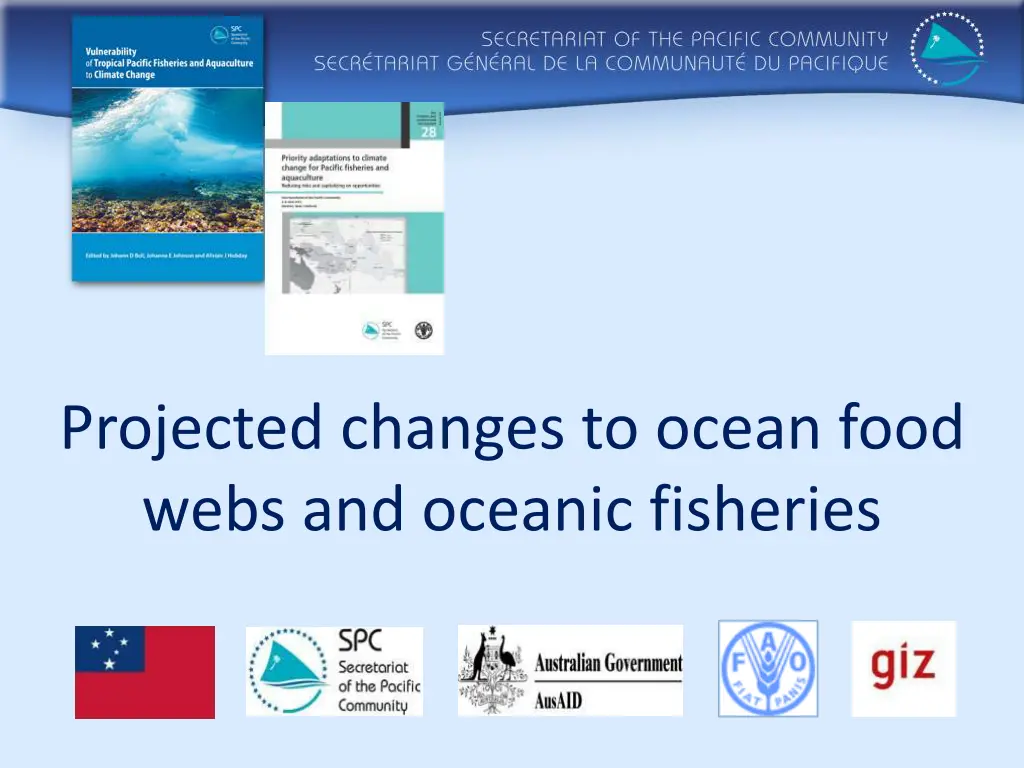 projected changes to ocean food webs and oceanic n.w