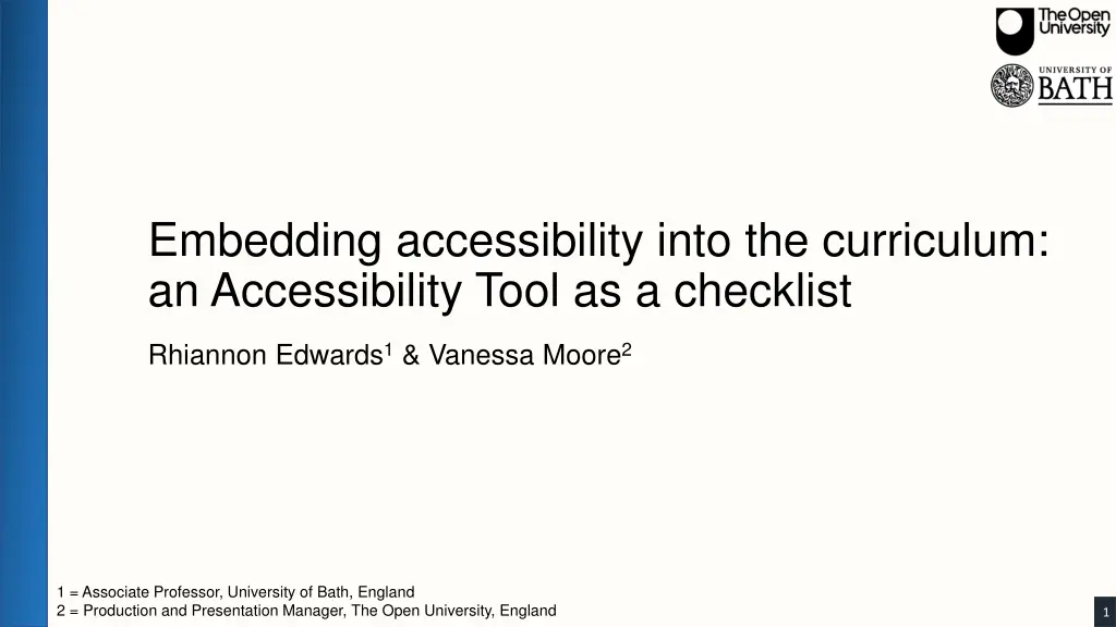 embedding accessibility into the curriculum n.w