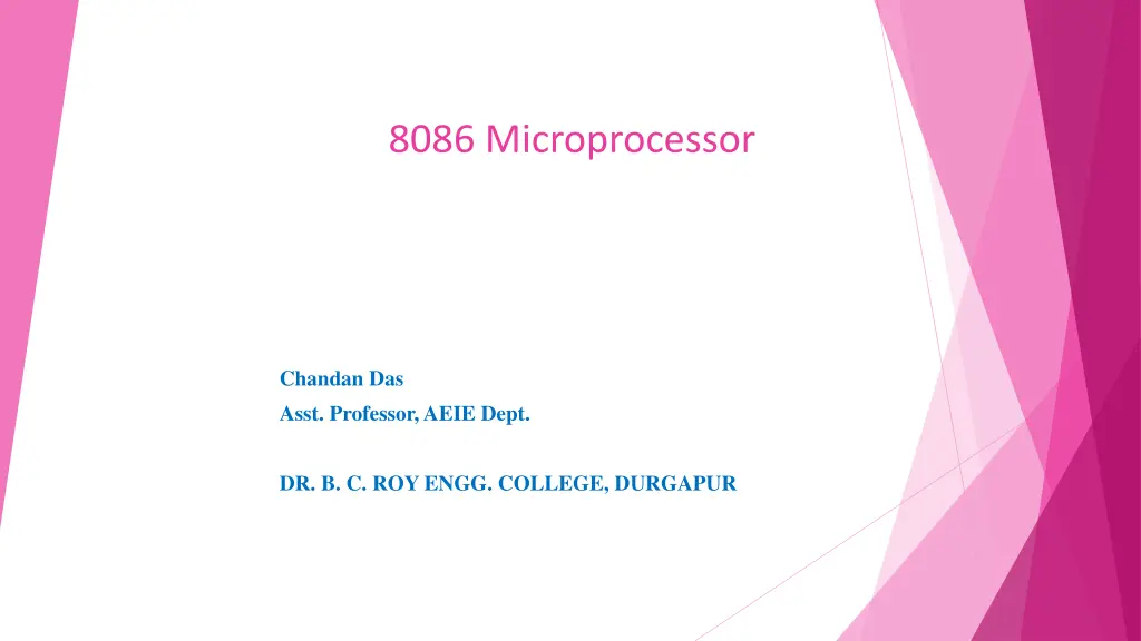 8086 microprocessor n.w