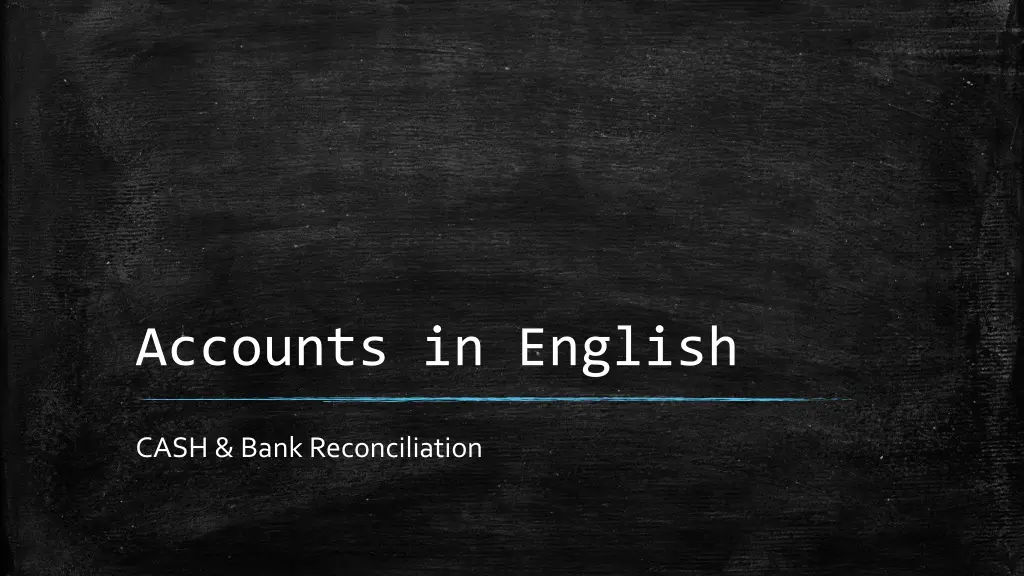 accounts in english n.w