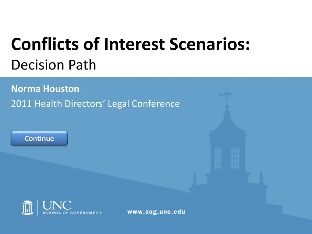 conflicts of interest scenarios decision path n.w