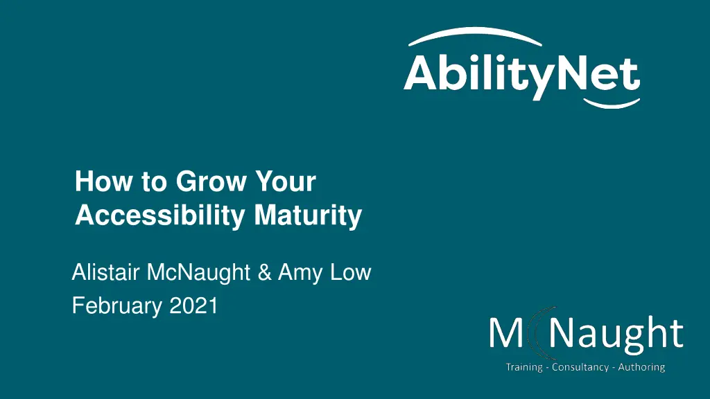 how to grow your accessibility maturity n.w