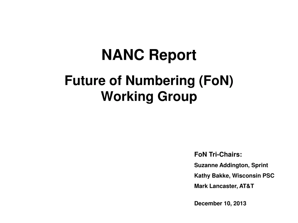 nanc report n.w