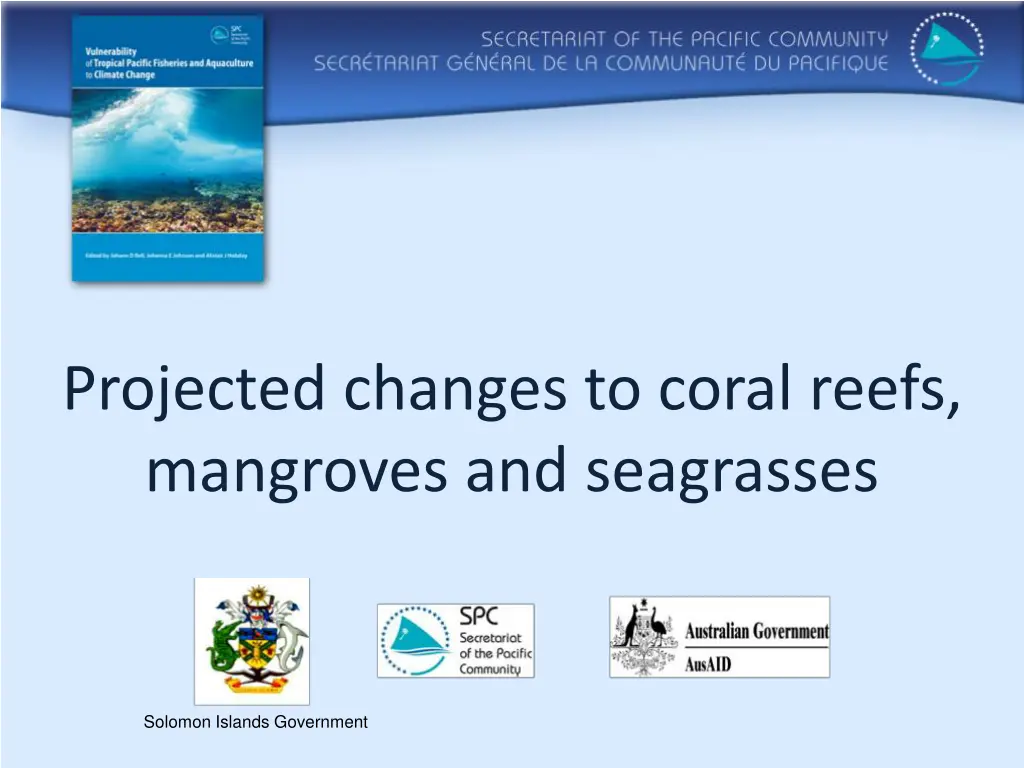 projected changes to coral reefs mangroves n.w