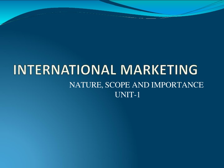 nature scope and importance unit 1 n.