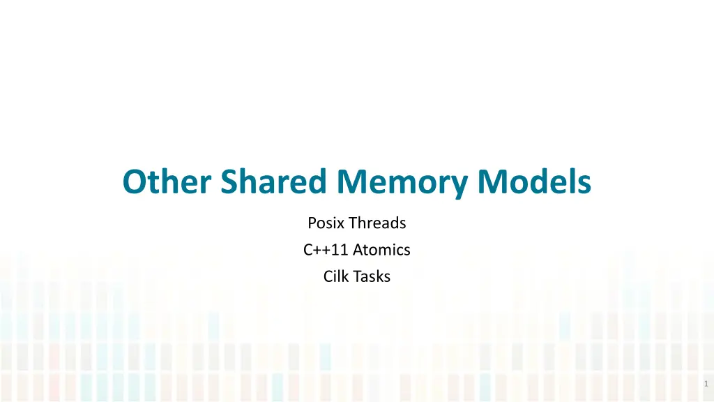 other shared memory models n.w