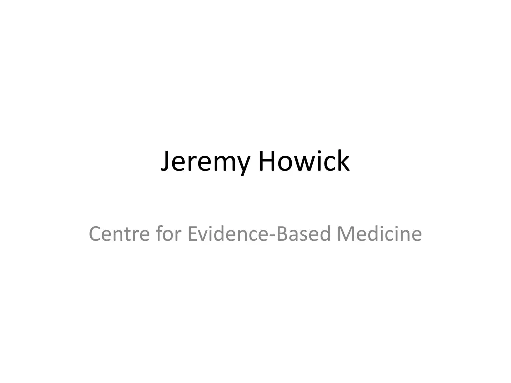 jeremy howick n.w