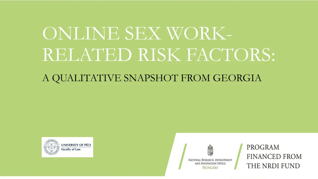 online sex work related risk factors n.w