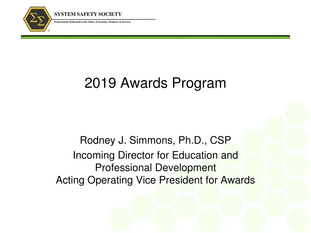 system safety society n.w