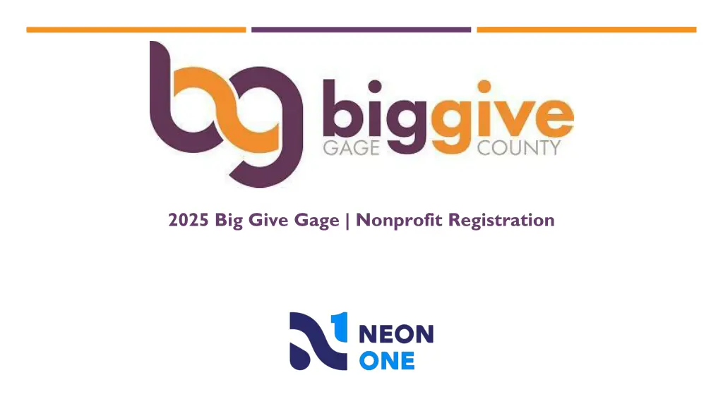 2025 big give gage nonprofit registration n.w