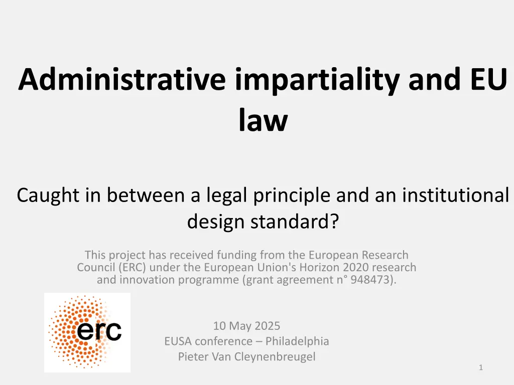 administrative impartiality and eu law n.w