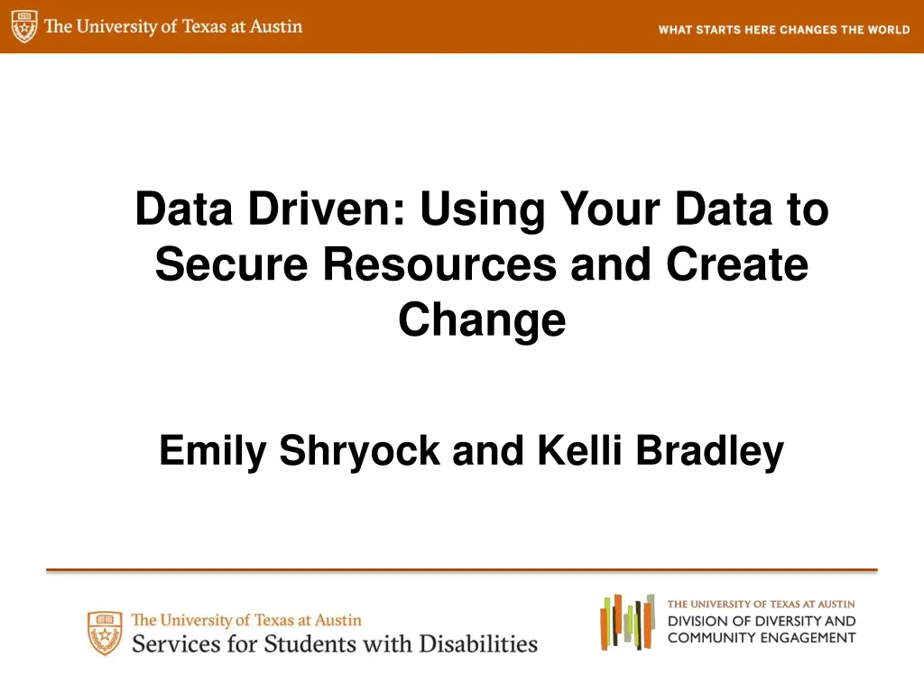 data driven using your data to secure resources n.w