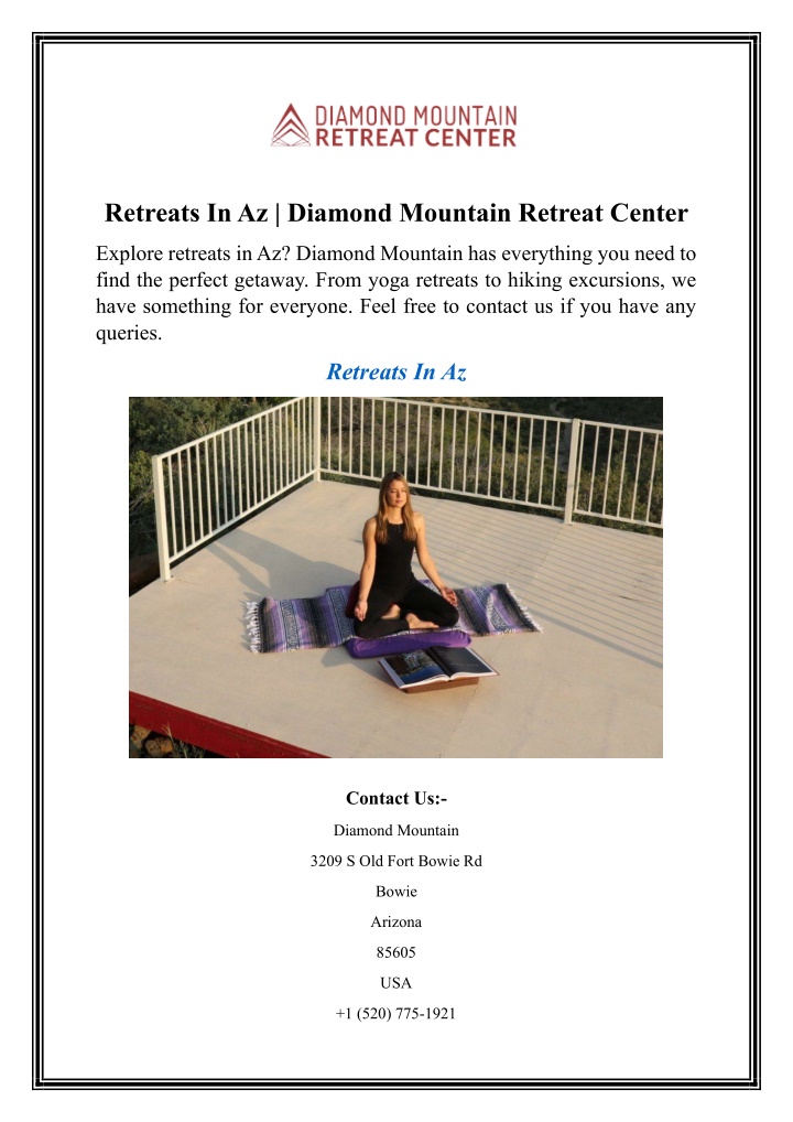 retreats in az diamond mountain retreat center n.w