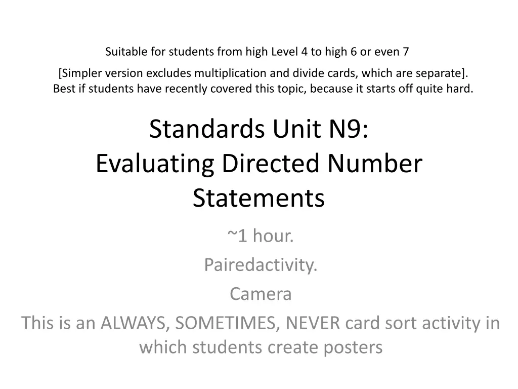 suitable for students from high level 4 to high n.w